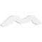 Ekena Millwork Pitch Midway Architectural Grade PVC Gable Pediment, 36"W x 12"H x 1"P (8/12) GPP036X012X100MID - alternate 1